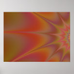 Brown Kaleidoscope decor room accent posters