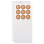 Brown Lace Pattern Design. Custom rack cards