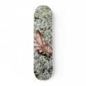 Brown Leaf On Sphagnum Moss skateboards