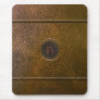 Brown Leather Custom Initial