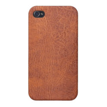 Brown leather iPhone 4 case