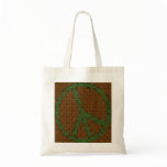 Brown Mosaic Peace Bag