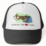 Brown My Border Collie Loves Flyball Hat