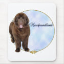 Brown Newfoundland Portrait mousepads