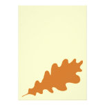 Brown Oak Leaf Design. Invite