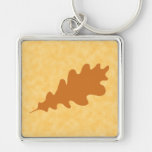 Brown Oak Leaf Design. Key Chains
