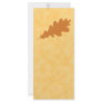 Brown Oak Leaf Design. Custom Rack Cards