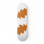Brown Oak Leaf Design. Skateboard