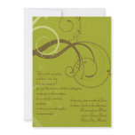 BROWN / OLIVE WEDDING Invitation
