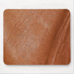 Brown Orange Leather Look Texture Mousemat Mouse Pad