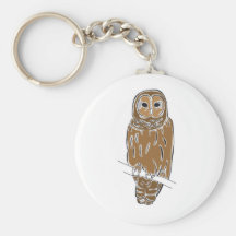Brown Owl keychain