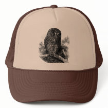 Brown Owl Sleeping Mesh Hat