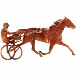 Brown Pacer Silhouette Photo Cutouts