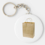 Brown paper bag keychain