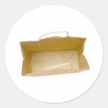 Brown paper bag stickers