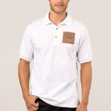 Brown Pattern Image. Polo Shirt