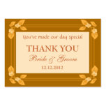 Brown Personalised Wedding Favour Gift Tags