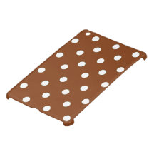 Brown Polka Dot Pattern Mini iPad Case / Cover