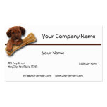 Brown Puppy Holding His Bone Business Card