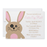Brown Rabbit Easter Egg Hunt Invitations