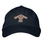 Brown Rabbit Embroidered Hat embroidered hats
