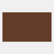 Brown  Rectangle Sticker