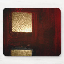 Brown Red Gold Abstract Mousemat