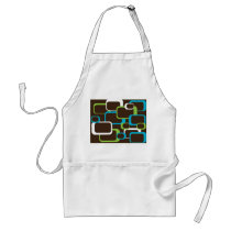 Brown Retro Squares Apron