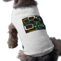 brown retro squares dog outfit pet clothing