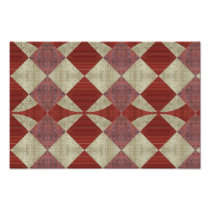Brown rhombs pattern