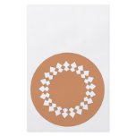 Brown Round Wheel Pattern Graphic Design. Flyer