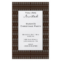 Brown Snowflake Design Full Colour Flyer