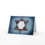 Brown Star of David Bar Mitzvah cards
