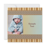 Brown Stripes Birthday/Birth invitations