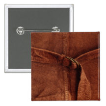 Brown Suede With Strap And Buckle Pins