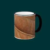 Brown Tan Orange Leather Look Texture Mug mugs