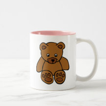 Brown Teddy Bear Coffee Mugs