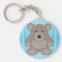 Brown Teddy Bear Keychain