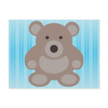 Brown Teddy Bear Post Card