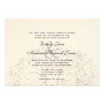 Brown Tree Weddings Invitations