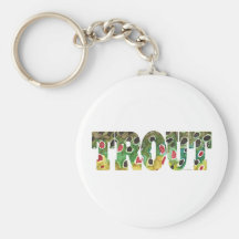 Brown Trout Design Key Chain