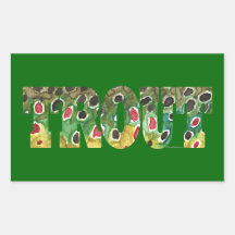 Brown Trout Design Sticker