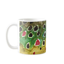 Brown Trout Fish Coffee Mugs