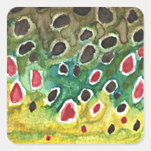 Brown Trout Fish Sticker