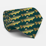 Brown Trout Fishing Neckties
