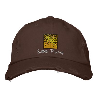 Brown Trout Hat Embroidered Hats Brown Trout Hat Embroidered Hats