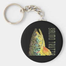 Brown Trout Ichthyology, Fishing, Fly Fishing Key Chains
