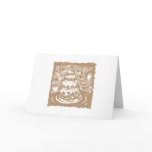 Brown Wedding Thank You Card