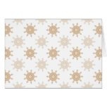Brown Wheel Cogs Pattern. Fractal Circles. Custom cards