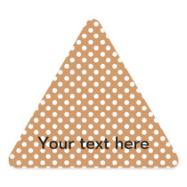 Brown with white polka dots